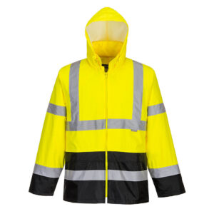 Portwest Sárga/Fekete Hi-Vis Classic Contrast esõdzseki H443YBR