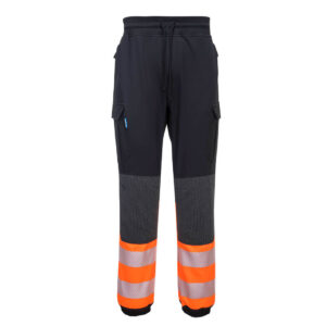 Portwest Fekete/Narancs PW3 Hi-Vis Flexi Class 2 jólláthatósági munkaruha KX341KOR