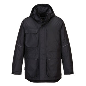 Portwest Fekete KX3 Parka Kabát KX360BKR