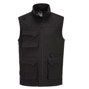 Portwest Fekete KX3 Softshell mellény (3L) KX363BKR