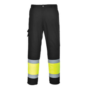Portwest Sárga/Fekete Hi-Vis könnyû, kéttónusú Combat nadrág L049YBR