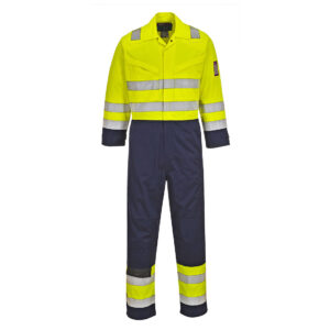 Portwest Sárga/Navy Hi-Vis Modaflame overál MV28YNT