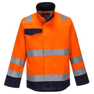 Portwest Narancs/Navy Modaflame RIS narancs/navy kabát MV35ONR