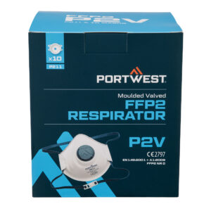 Portwest Fehér Formázott FFP2 szelepes légzõkészülék (Pk10) P211WHR