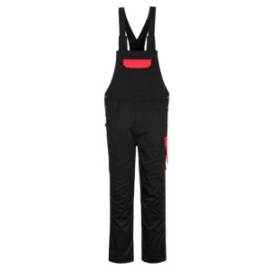 Portwest Fekete/Piros PW2 kantáros nadrág PW243BDR