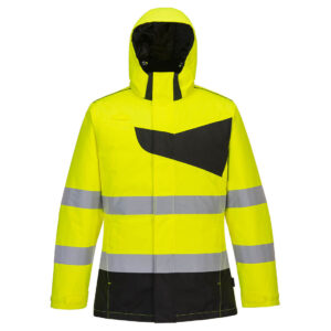 Portwest Sárga/Fekete PW2 Hi-Vis télikabát PW261YBR