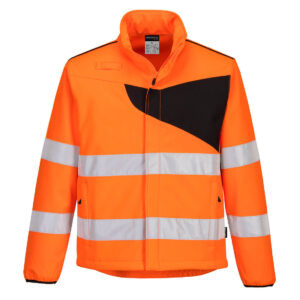 Portwest Narancs/Fekete PW2 Hi-Vis Softshell (2L) PW275OBR