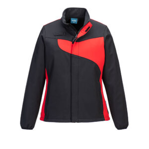 Portwest Fekete/Piros PW2 nõi Softshell (2L) PW278BDR