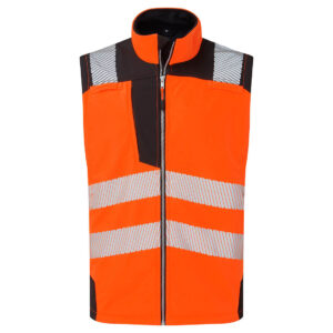 Portwest Narancs/Fekete Jól láthatósági Softshell dzseki (3L) PW325OBR