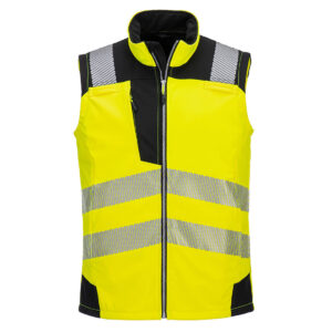 Portwest Sárga/Fekete Jól láthatósági Softshell dzseki (3L) PW325YBR