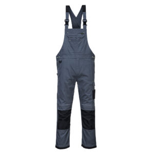 Portwest Zszürke/Fekete PW3 Work kantáros nadrág PW346ZBR