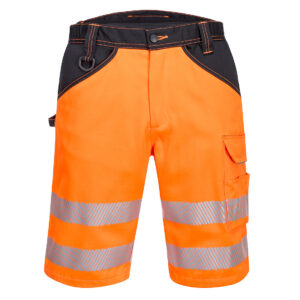 Portwest Narancs/Fekete PW3 Hi-Vis rövidnadrág PW348OBR