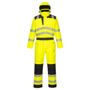 Portwest Sárga/Fekete PW3 jól láthatósági téli overál PW352YBR