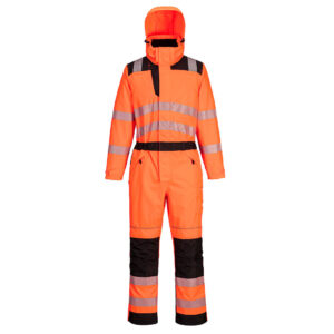 Portwest Narancs/Fekete PW3 Hi-Vis esõkabát PW355OBR