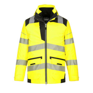 Portwest Sárga/Fekete PW3 Hi-Vis 5-in-1 kabát PW367YBR