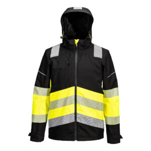 Portwest Sárga/Fekete PW3 Hi-Vis Class 1 Extreme lélegzõ esõkabát PW368YBR