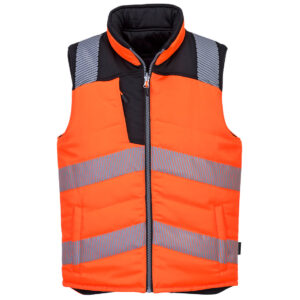 Portwest Narancs/Fekete PW3 Hi-Vis kifordítható mellény PW374OBR