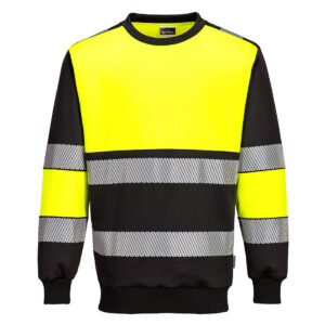 Portwest Sárga/Fekete PW3 Hi-Vis Class 1 pulóver PW376YBR