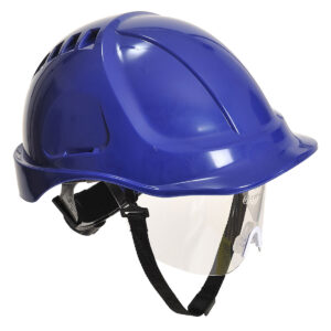 Portwest Royal kék Endurance Plus védõsisak védõszemüveggel PW54RBR