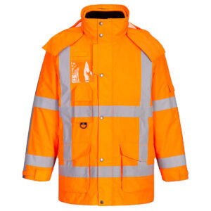 Portwest Narancs RWS Hi-Vis 3 az 1-ben Traffic kabát R461ORR