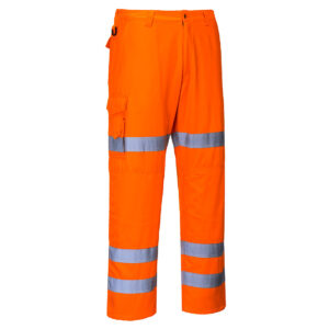 Portwest Narancs Hi-Vis három sávos Combat nadrág RT49ORR
