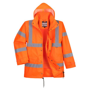 Portwest Narancs HiVis lélegzõ Traffic kabát (Interaktív) RT63ORR