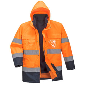 Portwest Narancs/Navy Hi-Vis Lite 3 az 1-ben kabát S162ONR