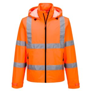 Portwest Narancs Hi-Vis könnyû, összecsomagolható dzseki S164ORR