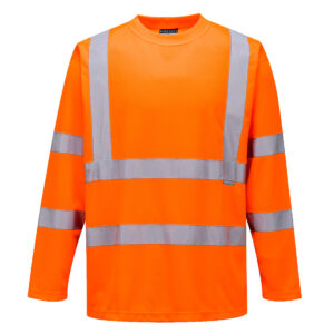 Portwest Narancs Hi-Vis hosszú ujjú póló S178ORR
