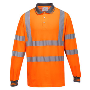 Portwest Narancs Hosszú ujjú Cotton Comfort pólóing S271ORR