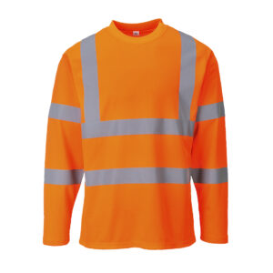 Portwest Narancs Hi-Vis hosszú ujjú póló S278ORR