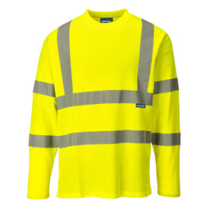 Portwest Sárga Hi-Vis hosszú ujjú póló S278YER