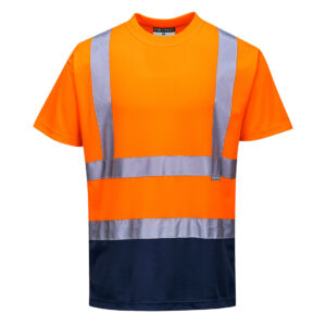 Portwest Narancs/Navy Kéttónusú póló S378ONR