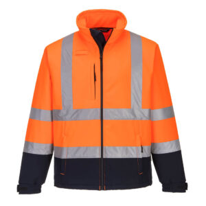 Portwest Narancs/Navy Láthatósági kontraszt Softshell (3L) S425ONR