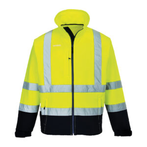 Portwest Sárga/Navy Láthatósági kontraszt Softshell (3L) S425YNR