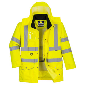 Portwest Sárga Hi-Vis 7:1 Traffic kabát S427YER