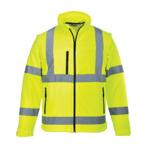 Portwest Sárga Jól láthatósági Softshell dzseki (3L) S428YER