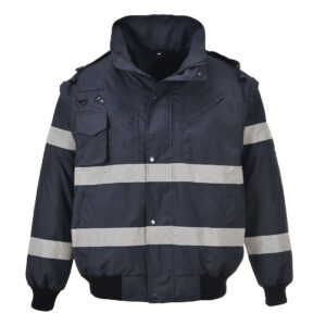 Portwest Navy Iona 4 az 1-ben Bomber dzseki S435NAR