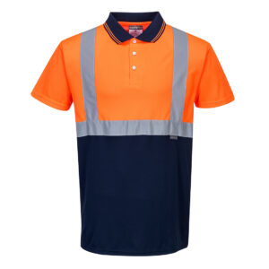 Portwest Narancs/Navy Kéttónusú pólóing S479ONR