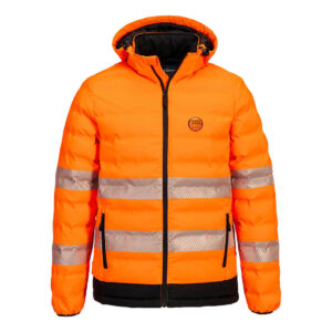 Portwest Narancs/Fekete Hi-Vis Ultrasonic fûthetõ dzseki S548OBR