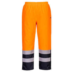Portwest Narancs/Navy Hi-Vis lélegzõ nadrág S598ONR