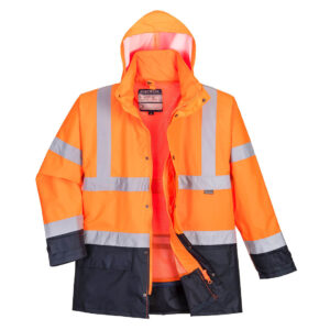 Portwest Narancs/Navy Hi-Vis Executive 5 az 1-ben kabát S768ONR