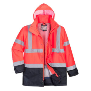 Portwest Piros/Navy Hi-Vis Executive 5 az 1-ben kabát S768RNR