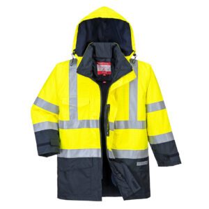 Portwest Sárga/Navy Bizflame Rain Hi-Vis Multi-Protection kabát S779YNR