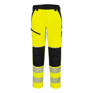 Portwest Sárga/Fekete PW3 Hi-Vis Nõi streccs nadrág T141YBR