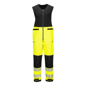 Portwest Sárga/Fekete PW3 Hi-Vis esõálló overál (3L) T150YBR