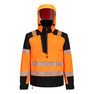 Portwest Narancs/Fekete PW3 Hi-Vis Overhead esõkabát (3L) T161OBR