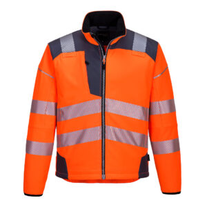 Portwest Narancs/Szürke PW3 Hi-Vis Softshell kabát T402OGY