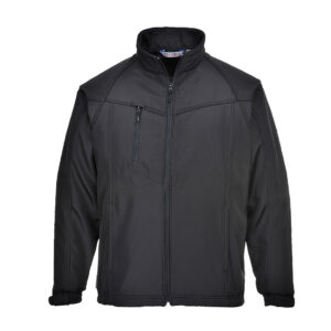 Portwest Fekete Oregon férfi softshell dzseki (3L) TK40BKR