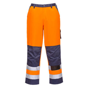 Portwest Narancs/Navy Lyon Hi-Vis nadrág TX51ONR